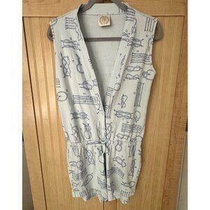 The Beaufort Bonnet Company Romper Womens Medium Blue Nautical Ready Romper